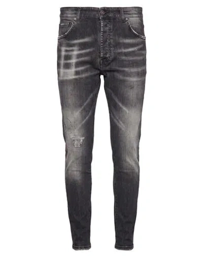 Patriòt Man Jeans Black Size 36 Cotton, Elastane