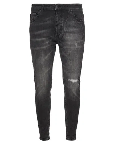 Patriòt Man Jeans Black Size 36 Cotton, Elastane