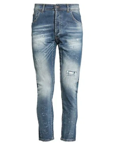 Patriòt Man Jeans Blue Size 31 Cotton, Elastane