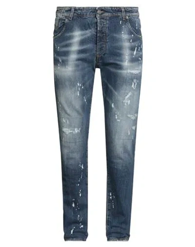 Patriòt Man Jeans Blue Size 31 Cotton, Elastane