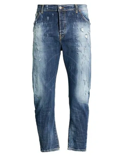 Patriòt Man Jeans Blue Size 31 Cotton, Elastane