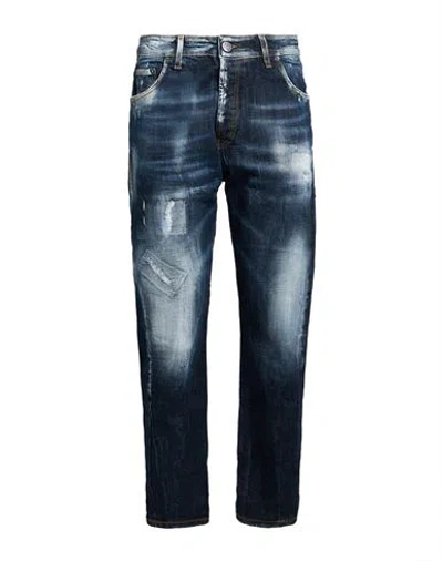 Patriòt Man Jeans Blue Size 31 Cotton, Elastane