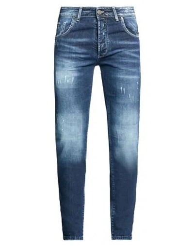 Patriòt Man Jeans Blue Size 31 Cotton, Elastane