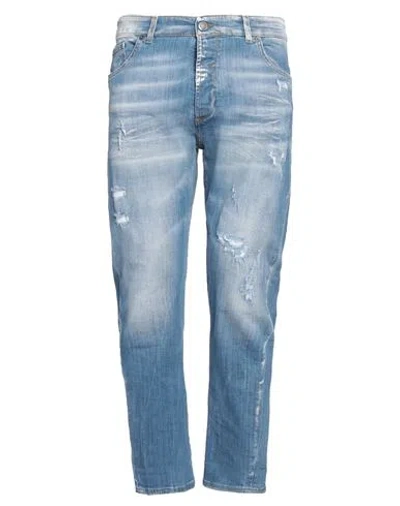 Patriòt Man Jeans Blue Size 31 Cotton, Elastane