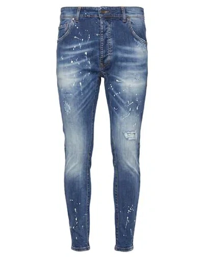 Patriòt Man Jeans Blue Size 32 Cotton, Elastane