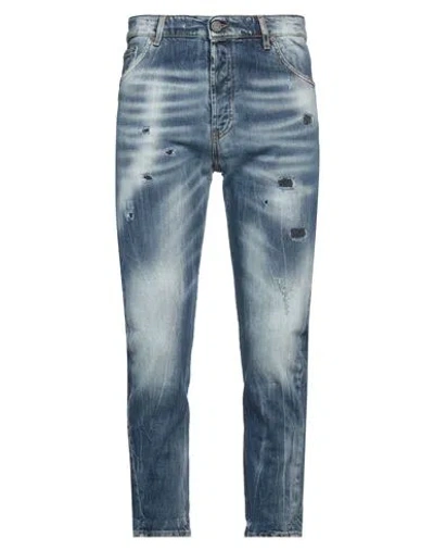 Patriòt Man Jeans Blue Size 34 Cotton, Elastane