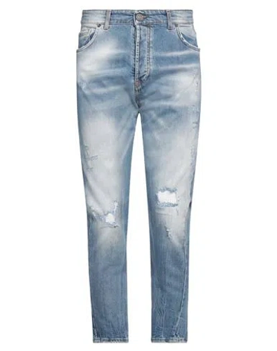 Patriòt Man Jeans Blue Size 33 Cotton, Elastane