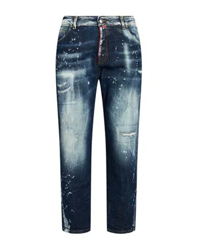 Patriòt Man Jeans Blue Size 40 Cotton, Elastane