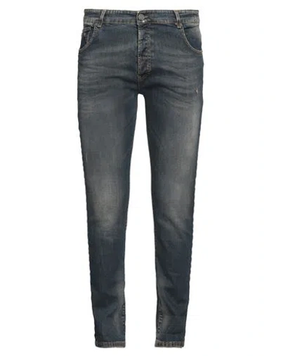 Patriòt Man Jeans Blue Size 42 Cotton, Elastane