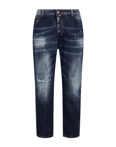Patriòt Man Jeans Blue Size 42 Cotton, Elastane