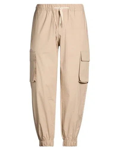 Patriòt Man Pants Beige Size 40 Cotton, Elastane In Neutral