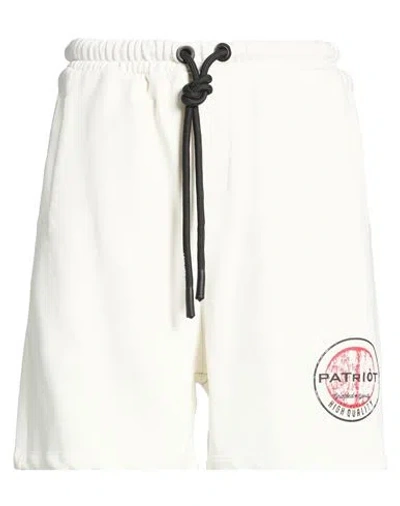 Patriòt Man Shorts & Bermuda Shorts Cream Size Xxl Cotton In White