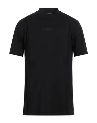 Patriòt Man T-shirt Black Size Xxl Cotton