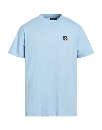 Patriòt Man T-shirt Sky Blue Size M Cotton