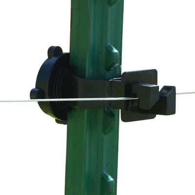 Patriòt T-post Screw On Insulator In Black