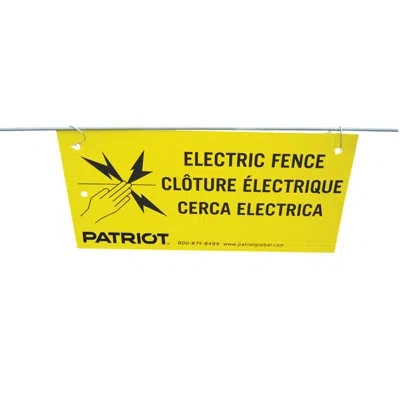 Patriòt Warning Sign In Yellow