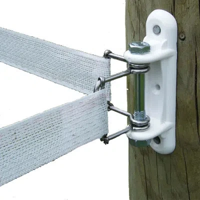 Patriòt Wide Tape Corner/end Strain Insulator In White