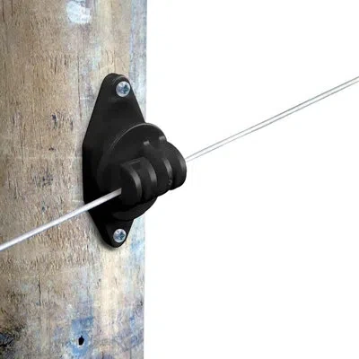 Patriòt Wood Post Claw Insulator In Black