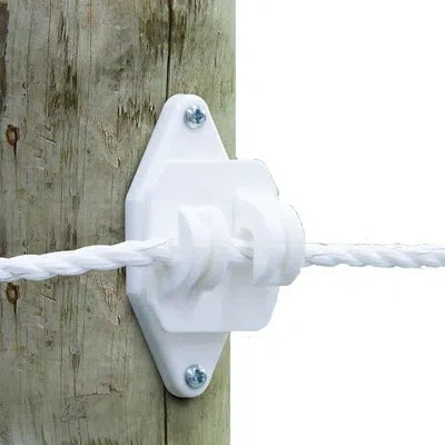 Patriòt Wood Post Jumbo Claw Insulator In White