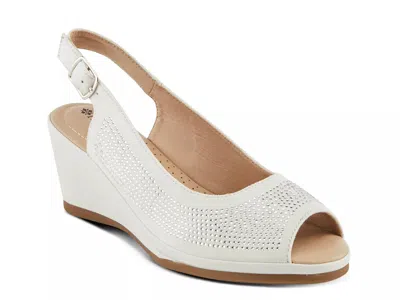 Patrizia Adriella Wedge Sandal In White