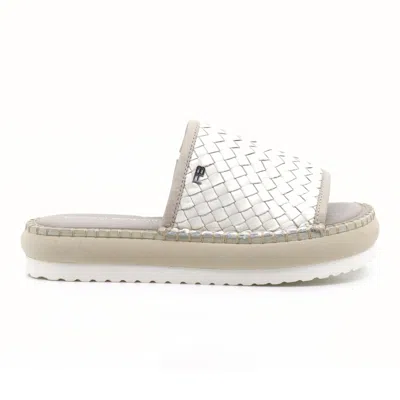 Patrizia Bonfanti Men's Tai Woven Slip-ons In Panna In White