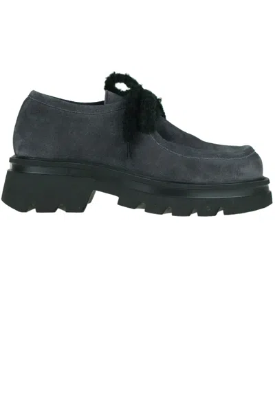 Patrizia Bonfanti Suede Creepers In Gray