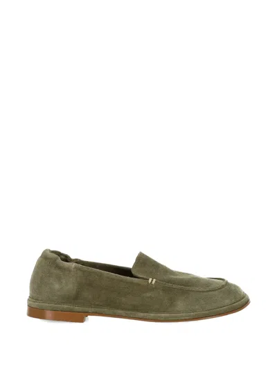 Patrizia Bonfanti Suede Slip-on Loafers In Green