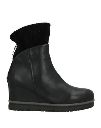 Patrizia Bonfanti Woman Ankle Boots Black Size 11 Leather