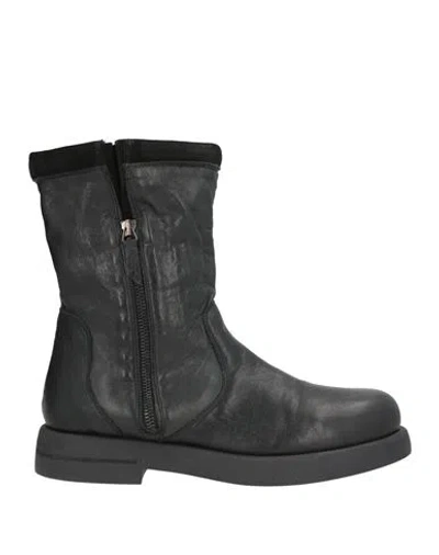 Patrizia Bonfanti Woman Ankle Boots Black Size 11 Leather