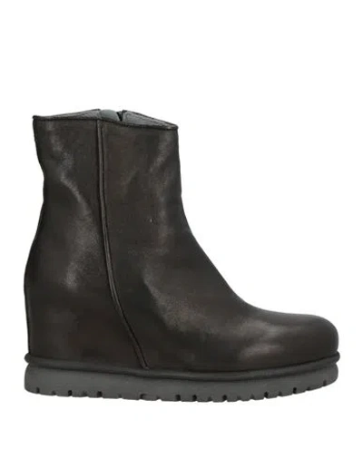 Patrizia Bonfanti Woman Ankle Boots Black Size 7 Leather