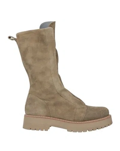 Patrizia Bonfanti Woman Ankle Boots Military Green Size 9 Soft Leather