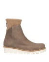 Patrizia Bonfanti Woman Ankle Boots Dove Grey Size 11 Soft Leather In Grey