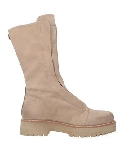 Patrizia Bonfanti Woman Boot Beige Size 8 Leather