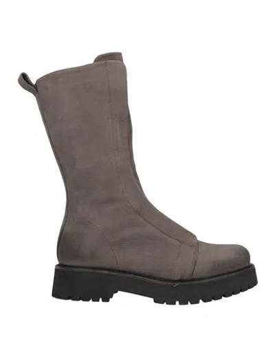 Patrizia Bonfanti Woman Boot Grey Size 8 Leather