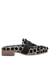 Patrizia Bonfanti Woman Mules & Clogs Black Size 8 Soft Leather, Textile Fibers In Black