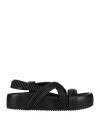 Patrizia Bonfanti Woman Sandals Black Size 8 Leather