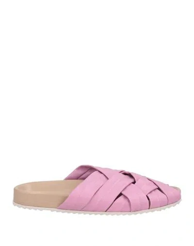 Patrizia Bonfanti Woman Sandals Lilac Size 8 Leather