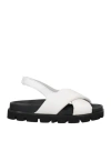 Patrizia Bonfanti Woman Sandals White Size 6 Soft Leather
