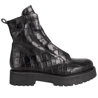 Patrizia Bonfanti Women's Kuni No Lace Cocco Ankle Boot In Black