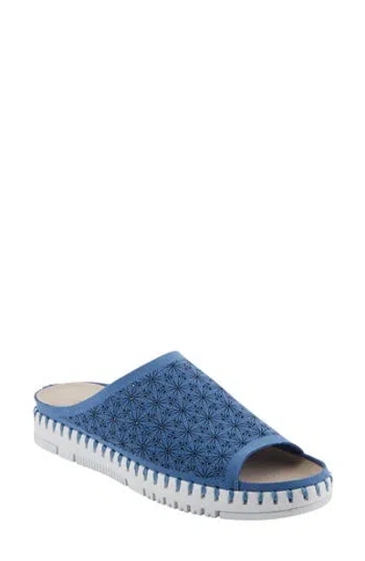 Patrizia By Spring Step Canopy Slide Sandal In Blue
