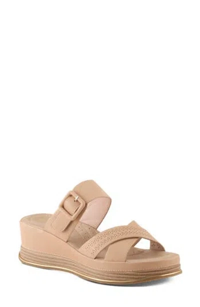 Patrizia By Spring Step Cattaneo Wedge Sandal In Beige
