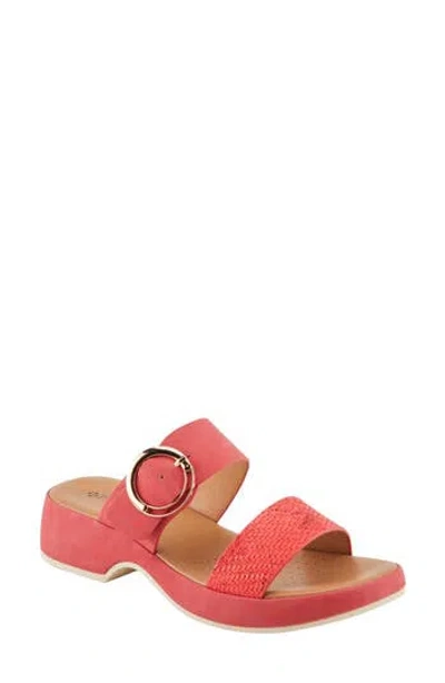 Patrizia By Spring Step Fenna Slide Sandal In Red