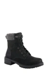 Patrizia By Spring Step Jordyn Faux Fur Lined Lug Sole Boot In Black
