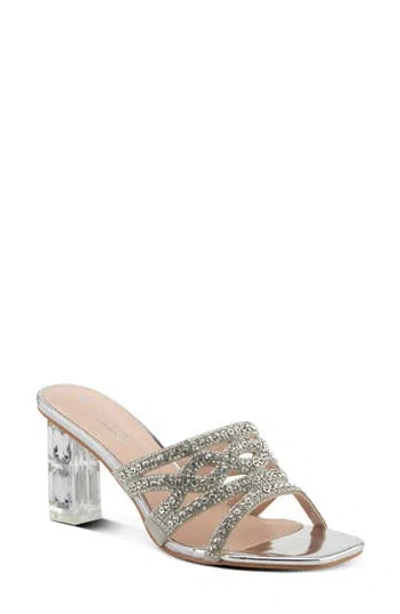 Patrizia By Spring Step Knowles Crystal Sandal In Silver