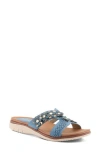 Patrizia By Spring Step Lisetta Slide Sandal In Blue Multi