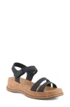 Patrizia By Spring Step Moniece Platform Wedge Sandal In Black