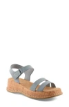 Patrizia By Spring Step Moniece Platform Wedge Sandal In Slate