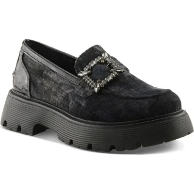 Patrizia By Spring Step Morhua Platform Loafer In Black Multi