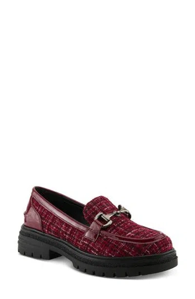 Patrizia By Spring Step Nacarri Bit Lug Sole Loafer In Bordeaux