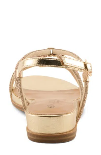 Patrizia By Spring Step Paneer Wedge Sandal In Gold